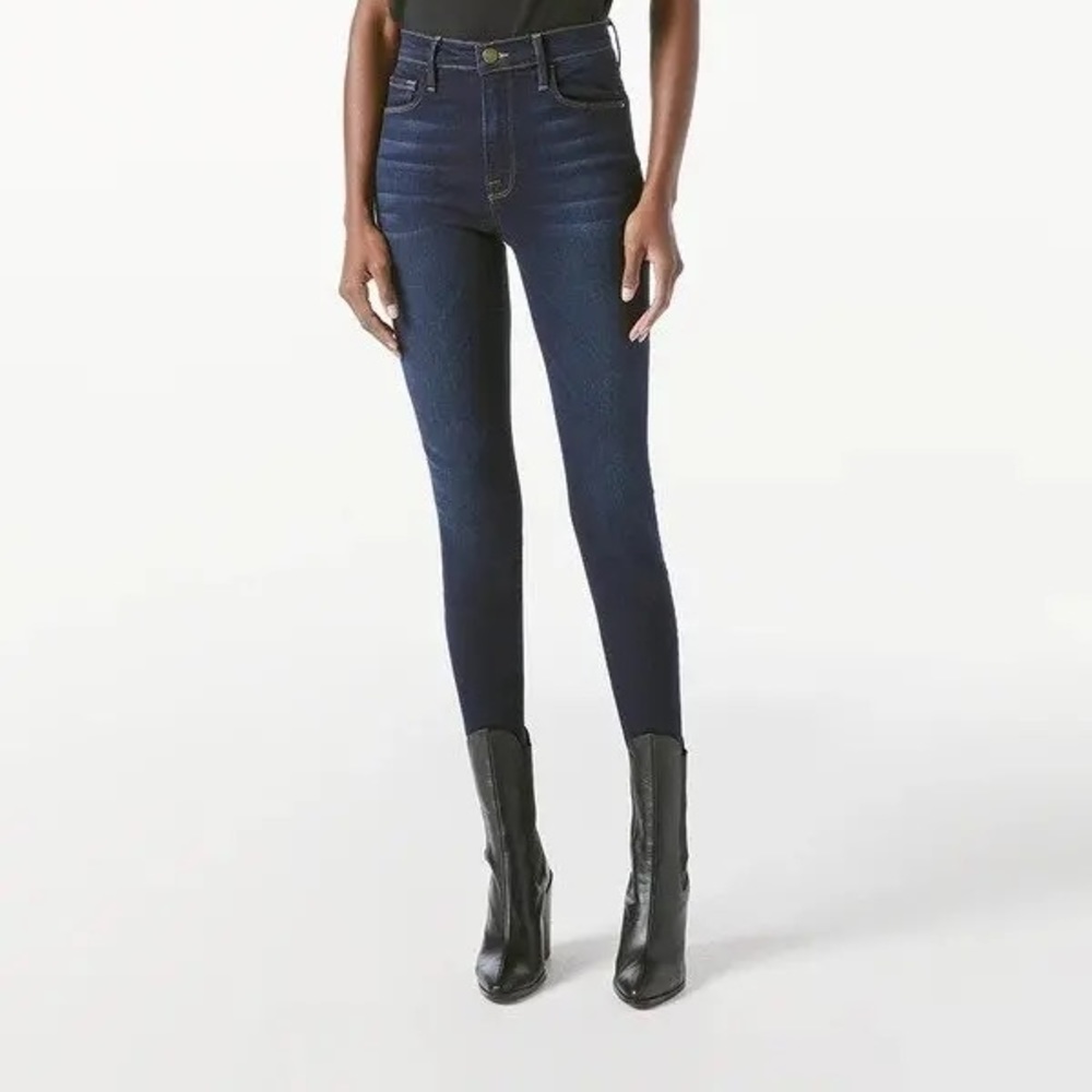 Frame Ali High Rise Cigarette Jean in Cabana 25